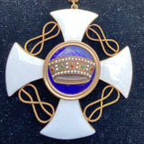 Italy, Order of the Crown of Italy, commander, gold, pre-war type