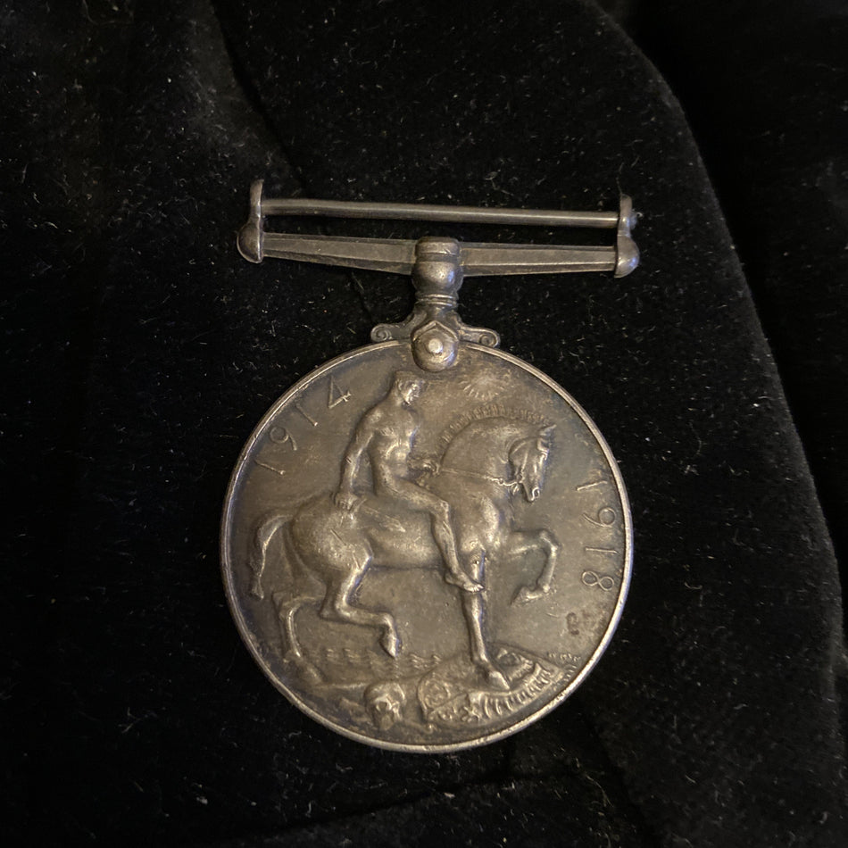 British War Medal to William H. Evans, Somerset Light Infantry, WW1, includes service history