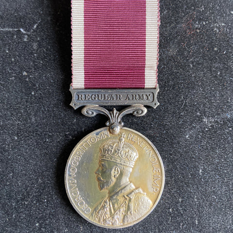 Medal for Long Service and Good Conduct (Military) to Staff Sergeant Percy Cornelius Scogings, Royal Garrison Artillery, originally from Surrey, includes service papers