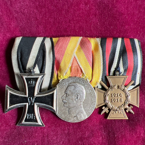 Imperial Germany, group of 3: Iron Cross, Medal of Merit & Cross of Honour 1914-18