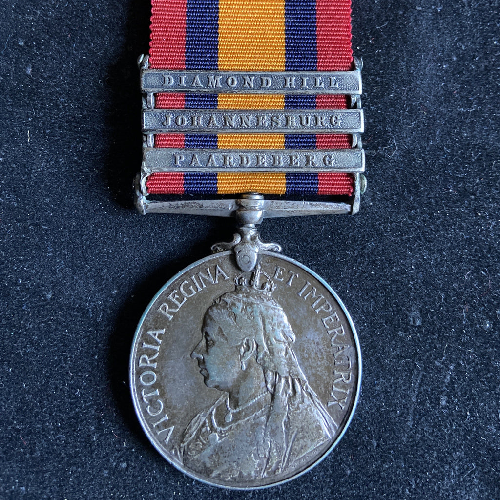 Queen's South Africa Medal, 3 battle bars: Diamond Hill, Johannesberg & Paardeberg, to 3774 Pte. J. Smith, Loyal Regiment (North Lancashire)