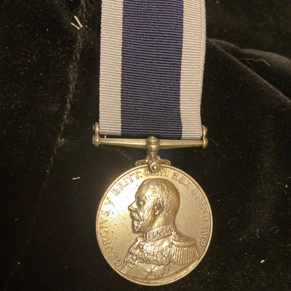 Naval Long Service and Good Conduct Medal, George V, to 297362 Stoker/ Petty Officer Harry Edbrooke, HMS Maidstone, Royal Navy, includes history