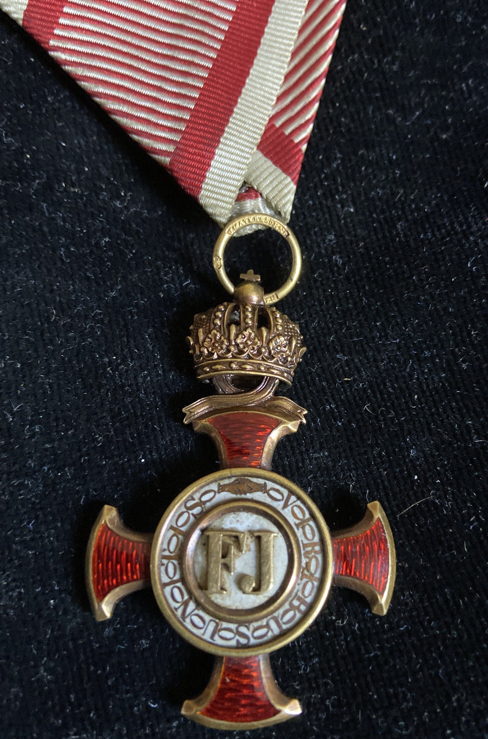 Austria, Order of Franz Joseph, gold (hallmarks on ring), 1849-1916, excellent condition
