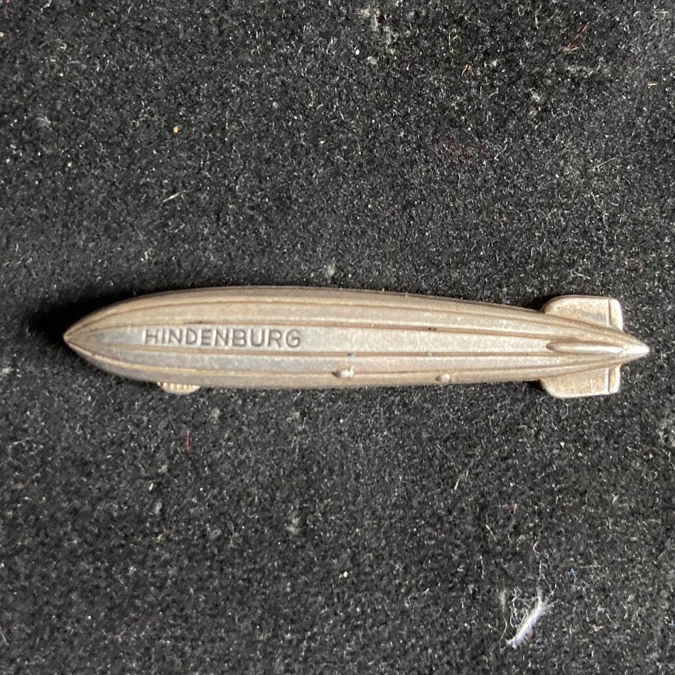 Germany, Hindenburg zeppelin badge, small size in silver, scarce