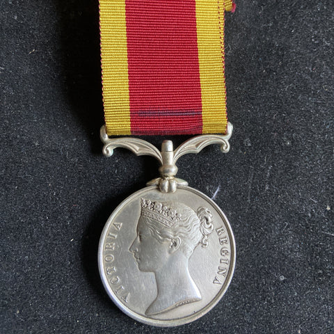 Second China War Medal to Gunner Samuel Huage, no.4 Batt. 12 Bde., Royal Artillery