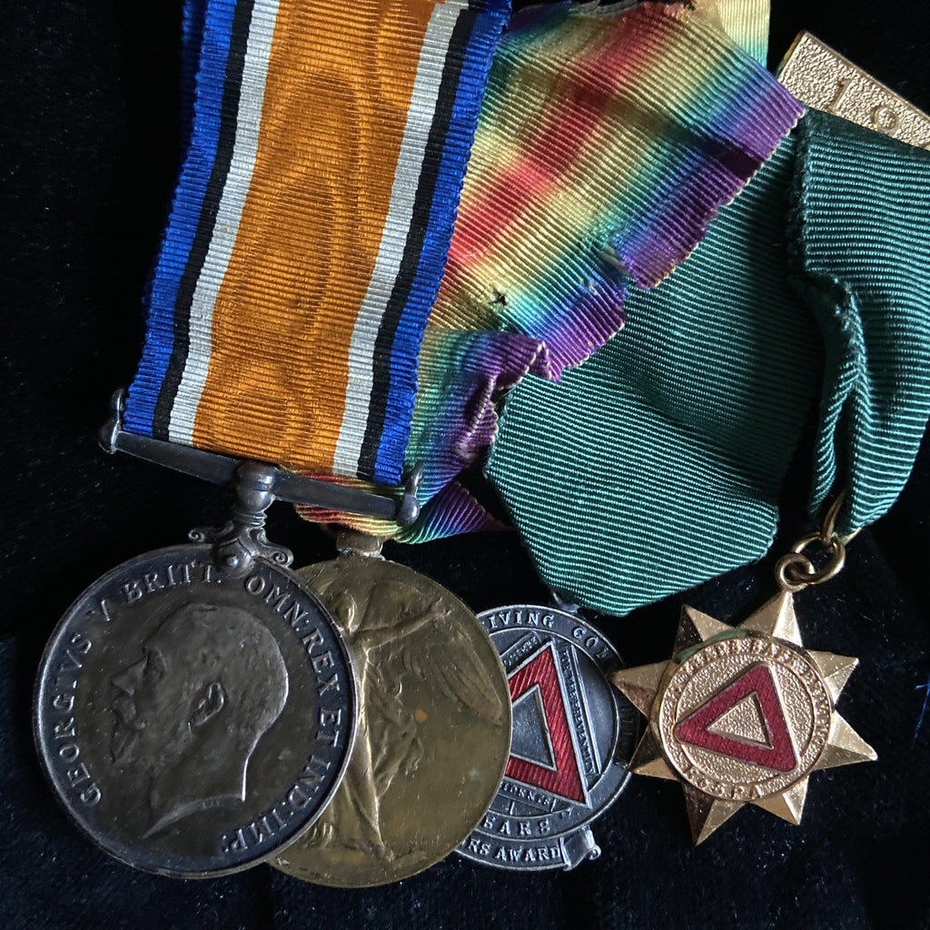 WW1 pair with driving medals to WR269611 Sapper Charles Pearce, Royal Engineers