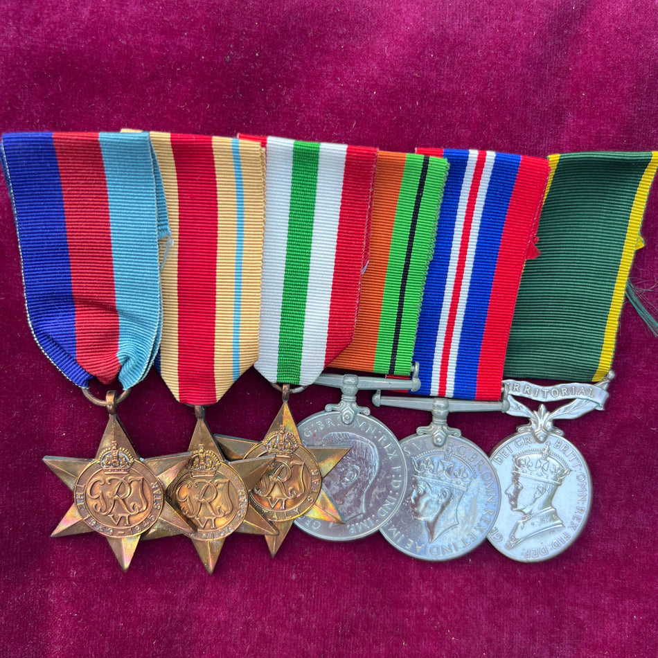 Group of 6 to 3529423 P. Duffy, 1 Battalion, Loyal North Lancashire Regiment, wounded in North Africa on 4th June 1943, includes some history