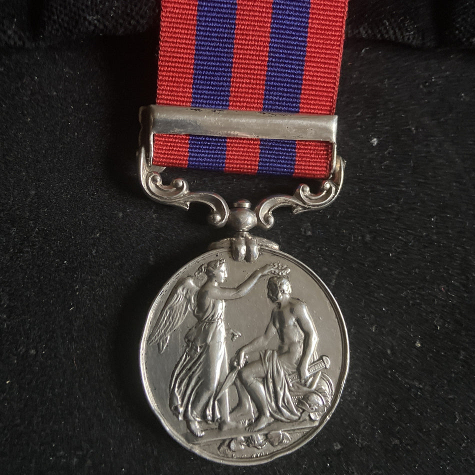 India General Service Medal, Burma 1885-7 bar, to 7006 Private W. Flick, 2nd Battalion, Liverpool Regiment