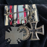 Germany, group of 3: Iron Cross, Medal of Merit, silver, from Hesse State, & 1914-18 Cross of Honour