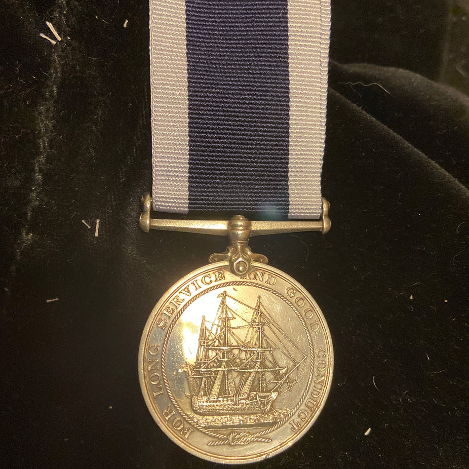 Naval Long Service and Good Conduct Medal, George V, to 297362 Stoker/ Petty Officer Harry Edbrooke, HMS Maidstone, Royal Navy, includes history