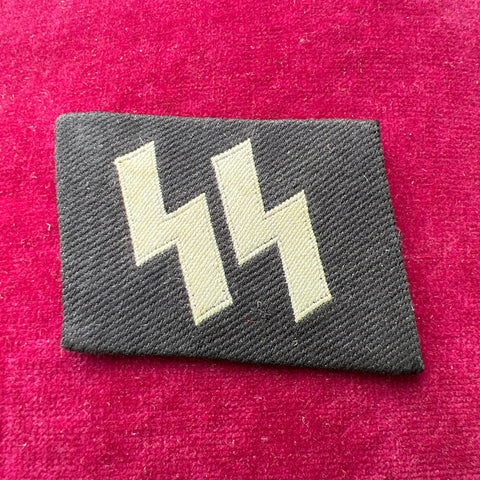 Nazi Germany, SS collar tab, scarce