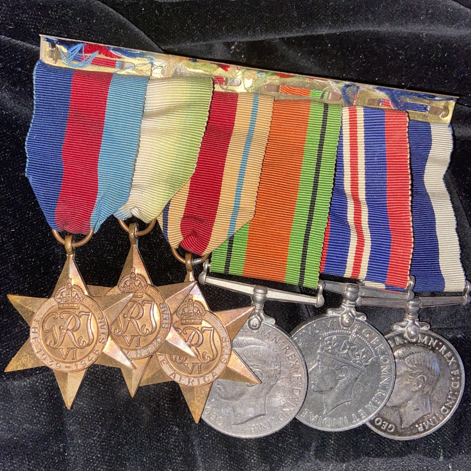 WW2 group of 6 to Sick Berth Chief Petty Officer J. Donohoe, Royal Australian Navy, scarce