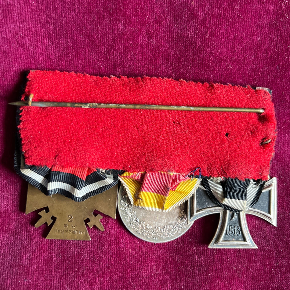 Imperial Germany, group of 3: Iron Cross, Medal of Merit & Cross of Honour 1914-18