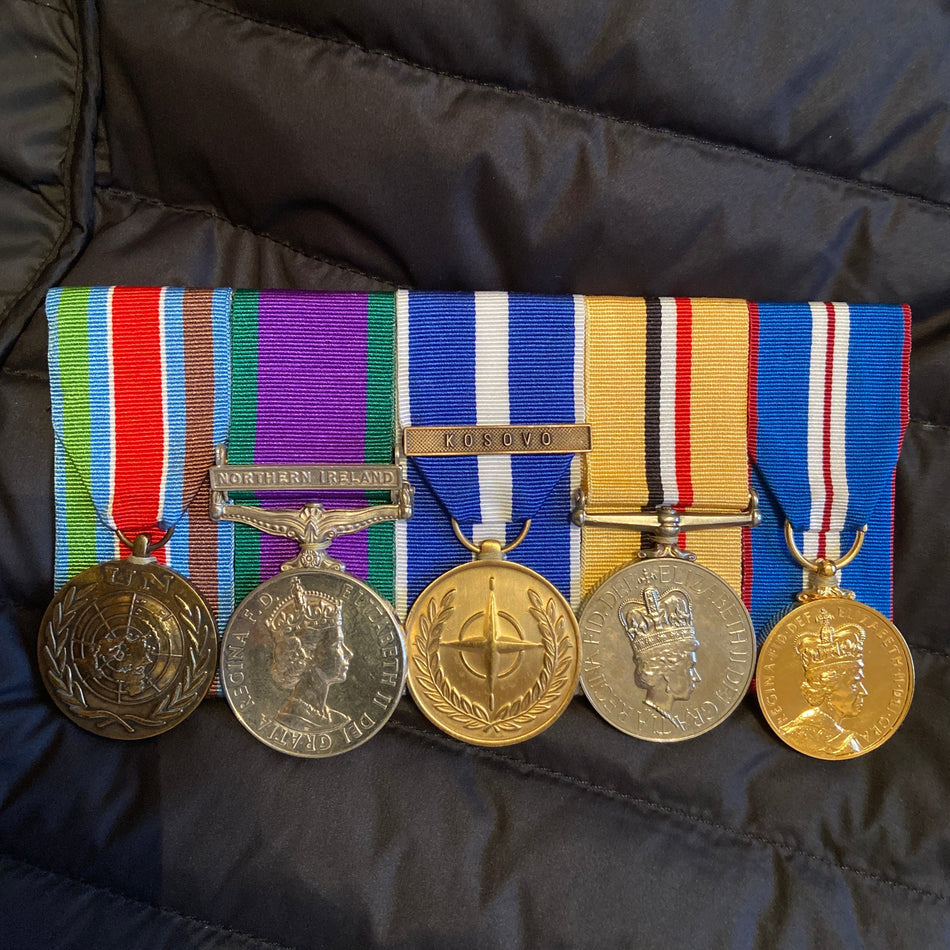 Group of 5 to C. Sergeant B. W. Sykes, Duke of Wellington's Regiment, Yorks.