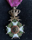 Belgium, Order of Leopold, knight's badge with swords, military