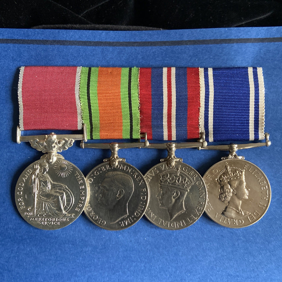 British Empire Medal group of 4 to Sergeant Thomas Alexander Faragher, Liverpool & Bootle Police for LSGC, London Gazette 23 May 1972, with some history