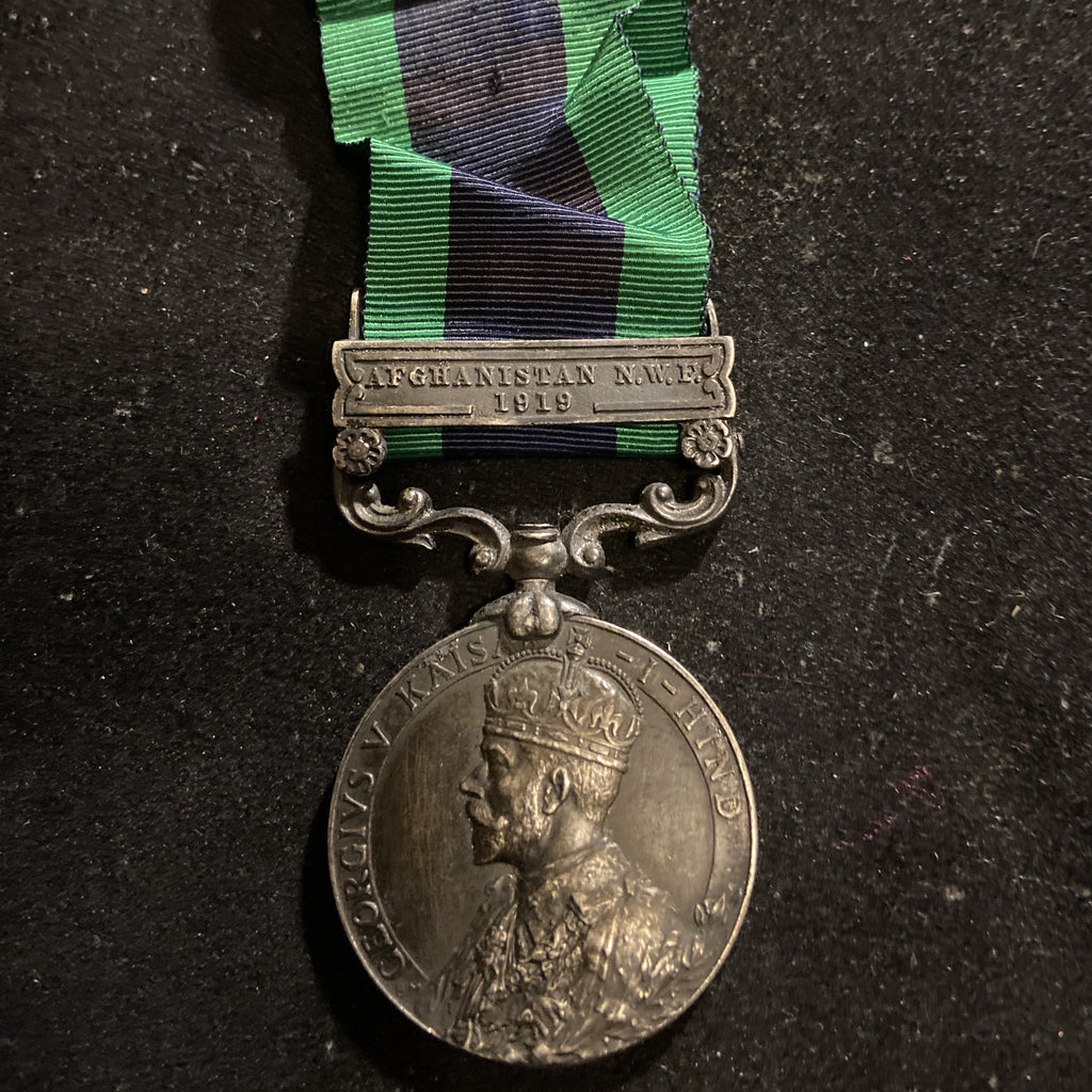 Indian General Service Medal, Afghanistan N.W.F. 1919 bar, to M-286316 Private R. Hamilton, M.T.