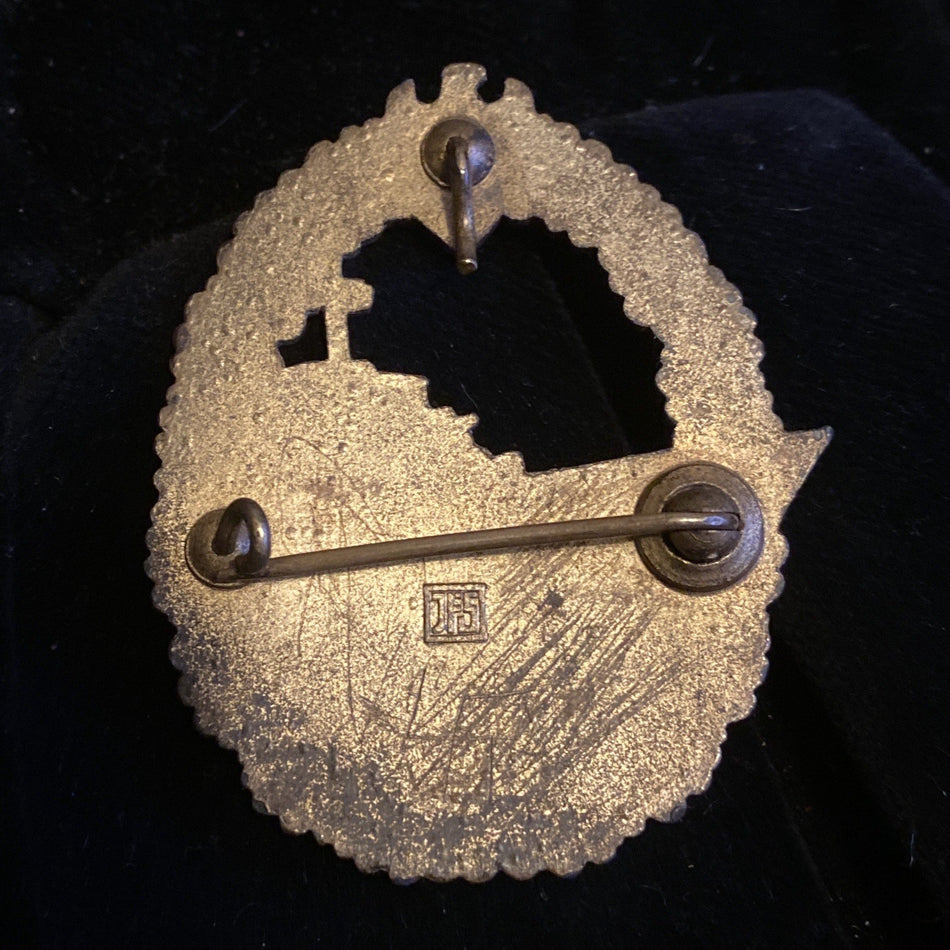 Nazi Germany, Destroyer War Badge, marked J.F.S.