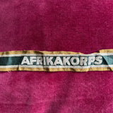 Nazi Germany, Afrikakorps cuff title not cut down, scarce