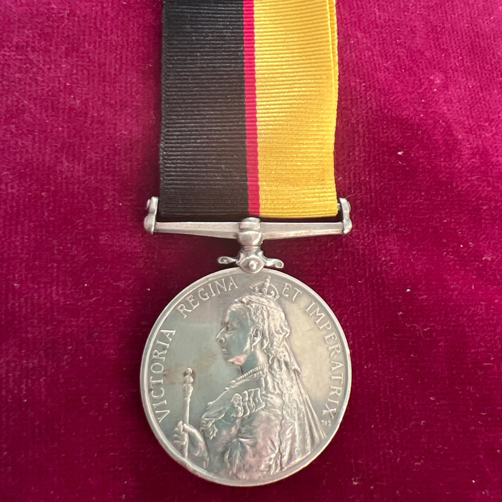 Queen's Sudan Medal, 1896, to 3680 Pte. W. Berry, 2 Rifle Brigade, suspender loose