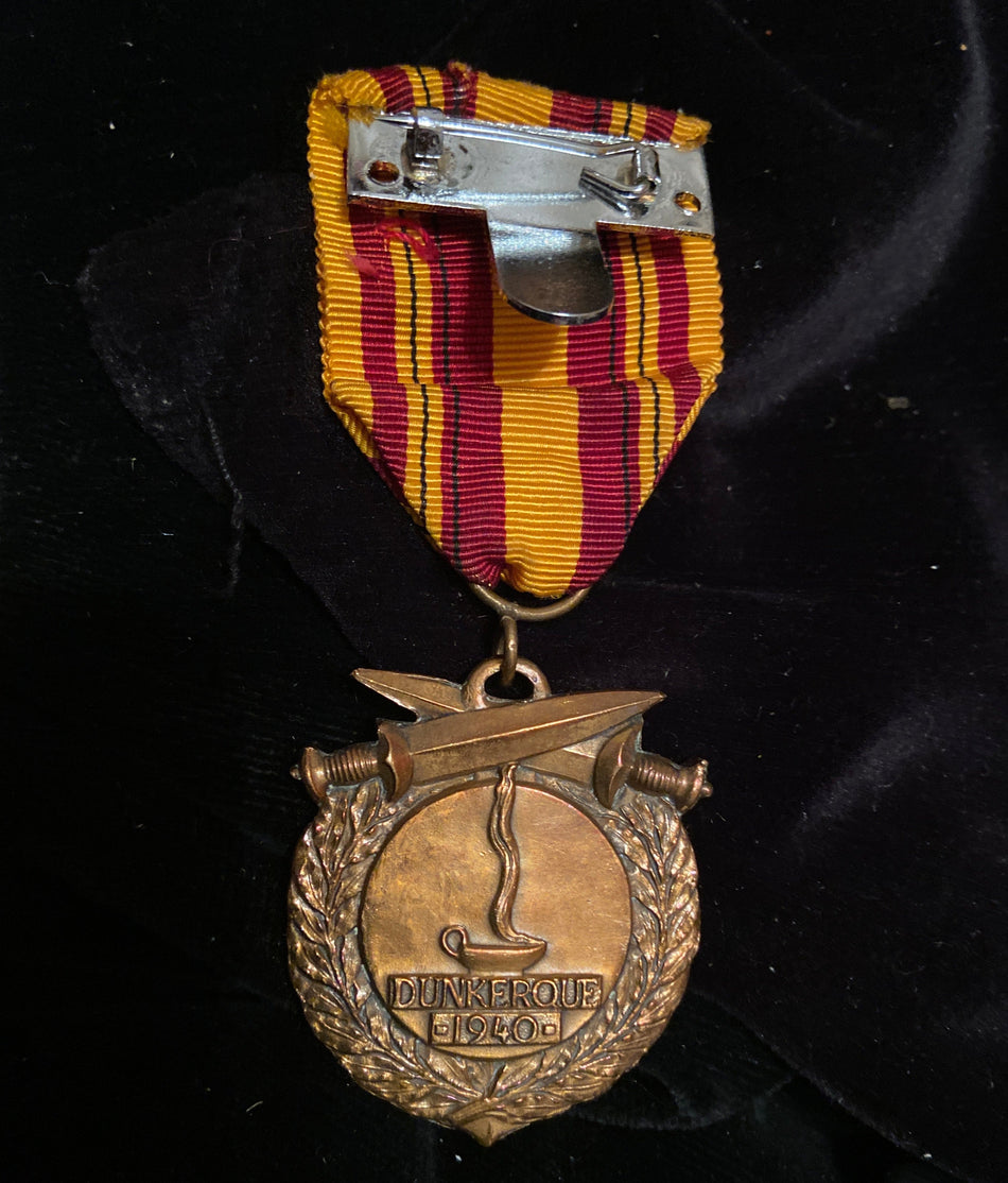 France, Dunkirk Medal 1940, mounted for wear