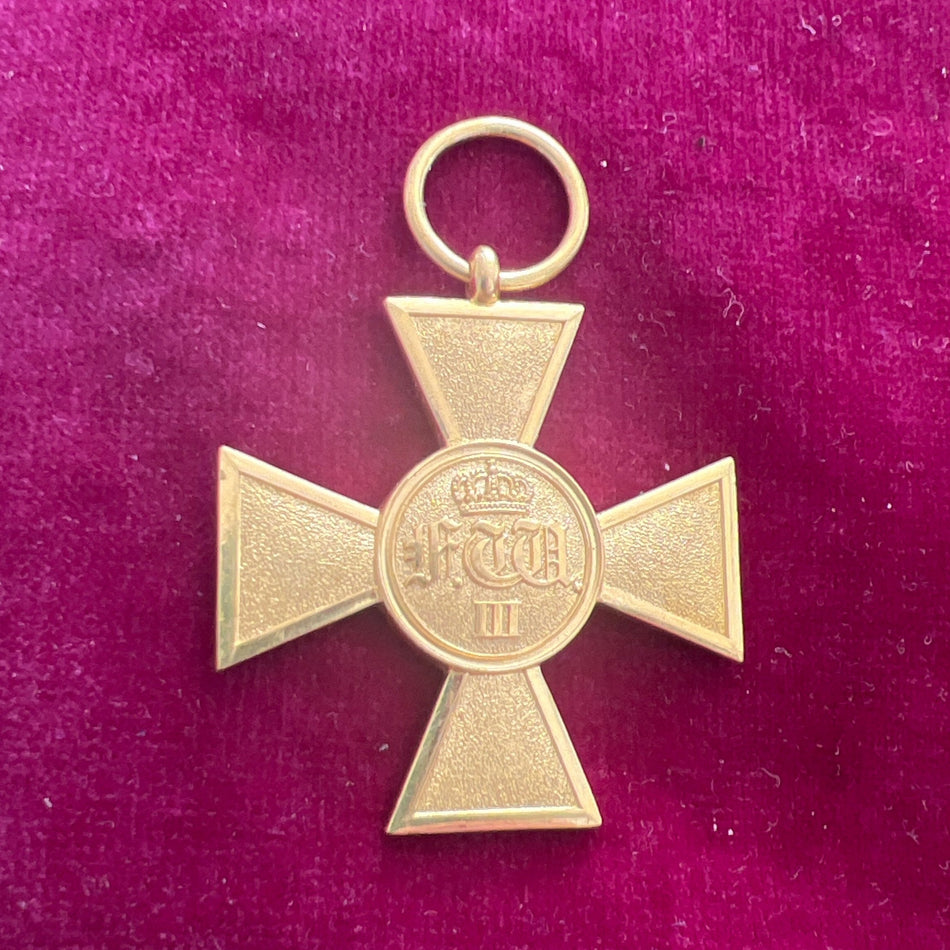 Prussia, 25 Years Armed Service Cross, full gilt, mint example