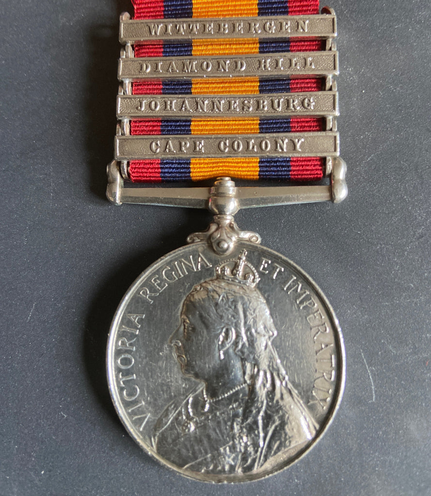 Queen's South Africa Medal, 4 bars: Wittebergen, Diamond Hill, Johannesburg & Cape Colony, to 2374 Pte. J. Kennedy, 1 Battalion, Cameron Highlanders, with 6 pages of history, from the Isle of Skye