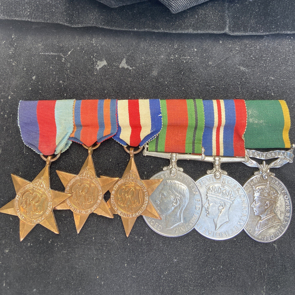 Group of 6 to Lieutenant/ Captain N. R. Assiter, Royal Engineers. Probably served at D-Day, then the Far East, after the war Quantity Surveyor Major