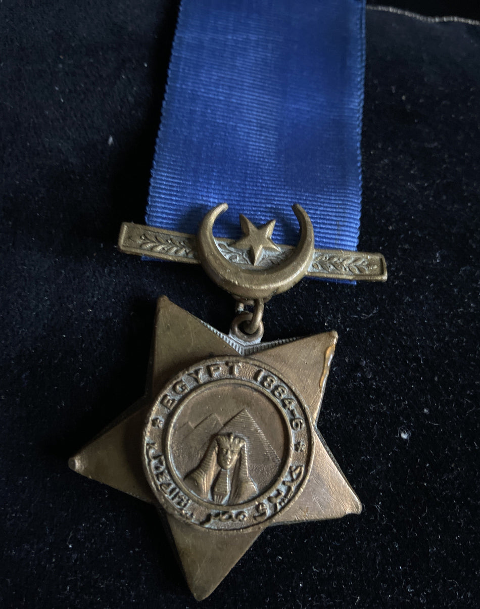 Khedive Star, dated 1884-86, edge knocks