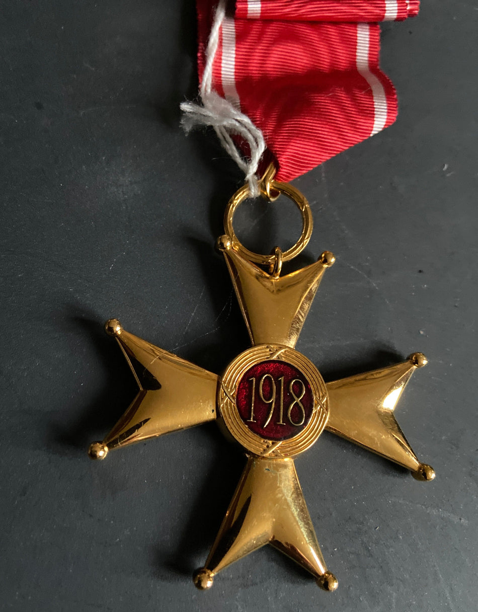 Poland, Order of Polonia Restituta, commander class, Spink made in the 1960s, dated 1918, scarce