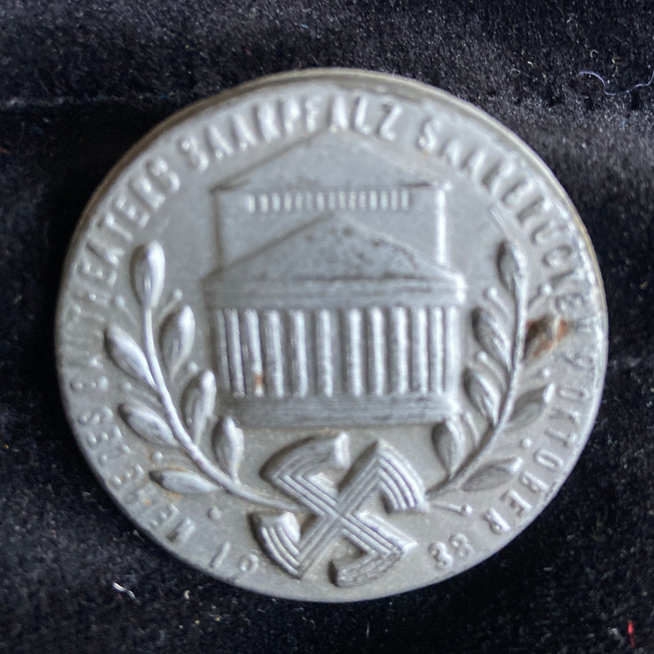Nazi Germany, rally badge, Saarbrucke, 1938
