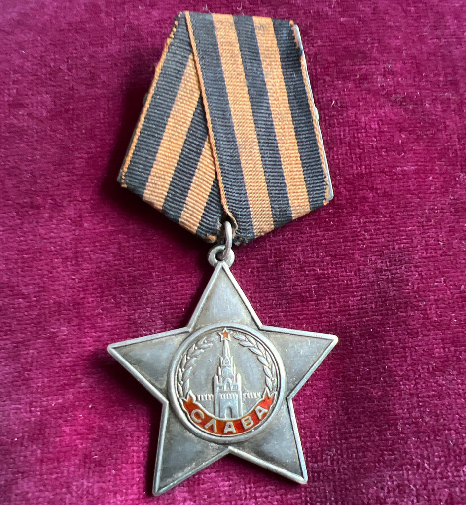 USSR, Order of Glory, 3rd class, WW2 type, number 121724