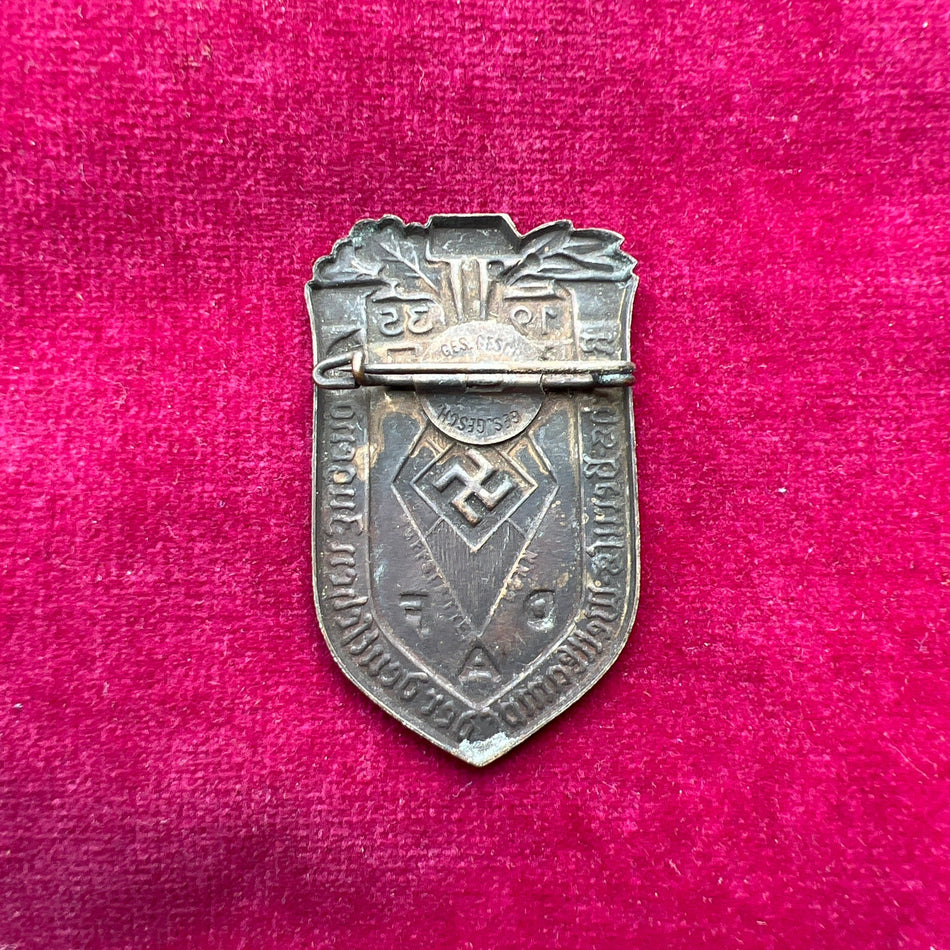 Nazi Germany, Hitler Youth rally badge, dated 1935