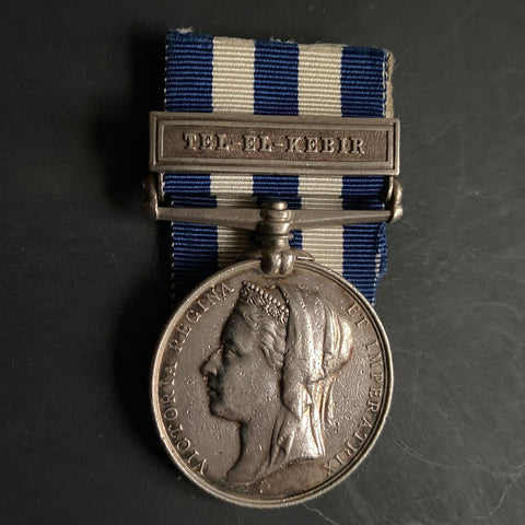 Egypt Medal, Tel-El-Kebir clasp, to Pte. J. Hardie, 1/ Scots Guards