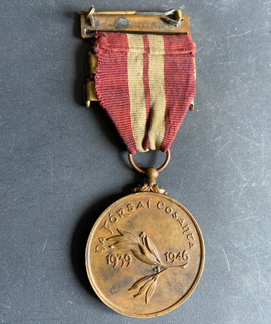 Ireland, Emergency Service Medal 1939-1946, with two service clasps, service with the army & navy