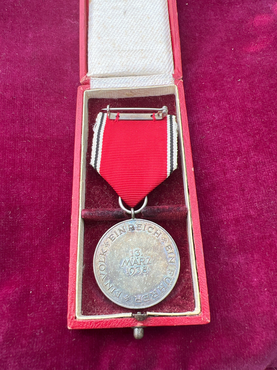 Nazi Germany, Entry into Austria Medal, 13 March 1938, in original case