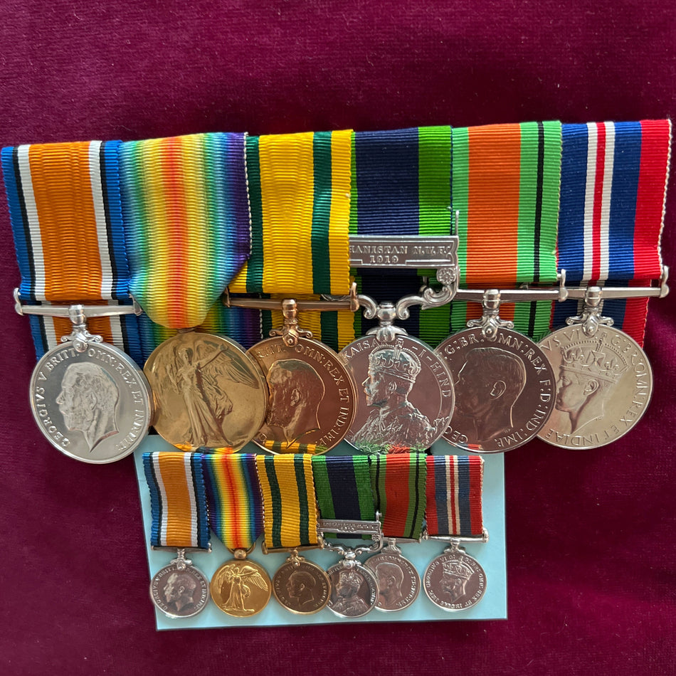 Group of 6 to Group Captain Eustace George Keeping, East Surry Regiment/ RAF, Pilot, 31 Squadron, India from October 1920-21, Wing Commander 2/3/1944, Group Captain 31/5/1948, with miniatures, full service, a nice lot