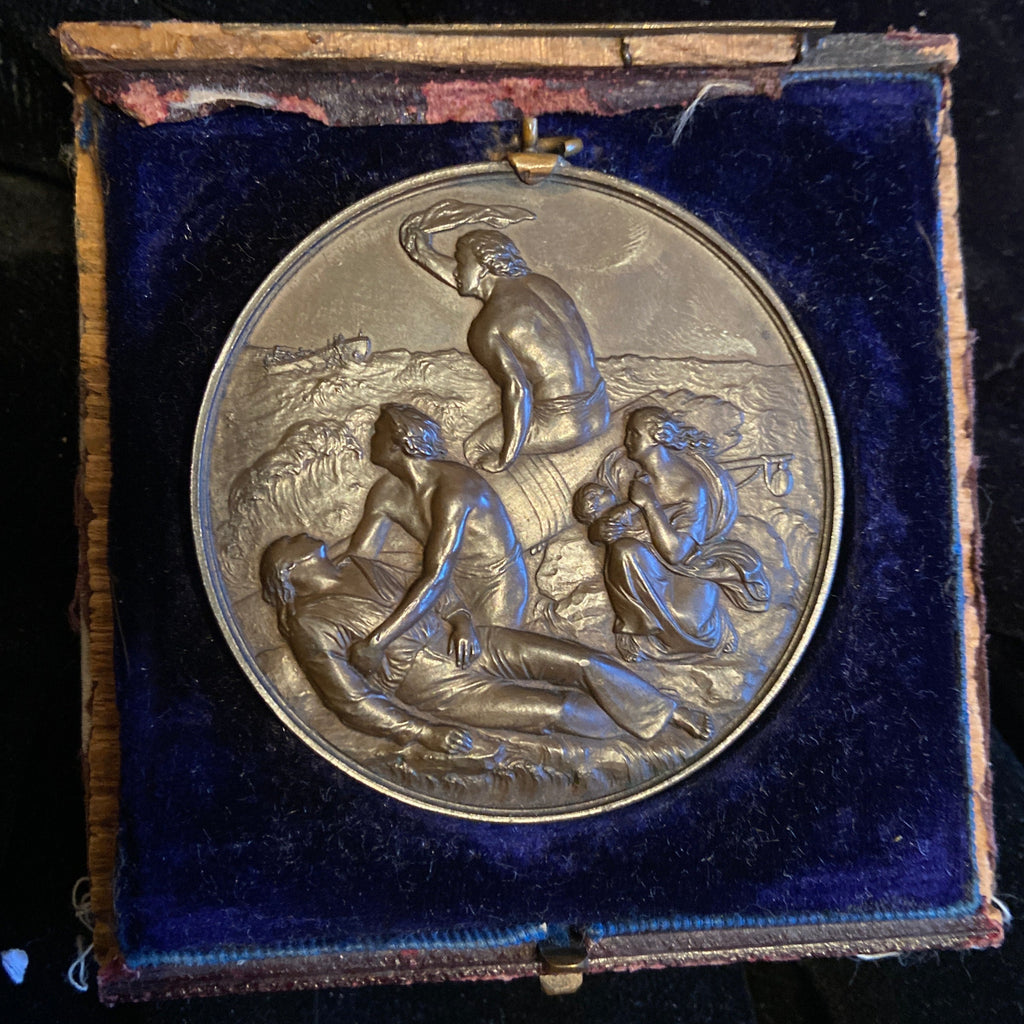 Sea Gallantry Medal to Antonio Coerce, wreck of the Serpho, 24 November 1887, with original box of issue