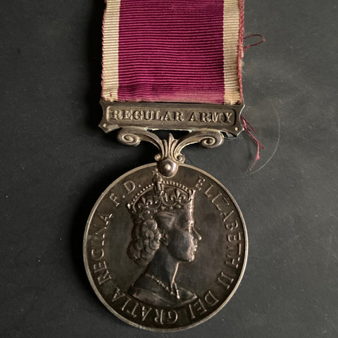 Medal for Long Service and Good Conduct (Military) to 2157422 Corporal D. S. Hatton, Royal Army Pay Corps