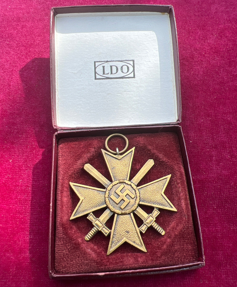 Nazi Germany, War Merit Cross, in scarce LDO case