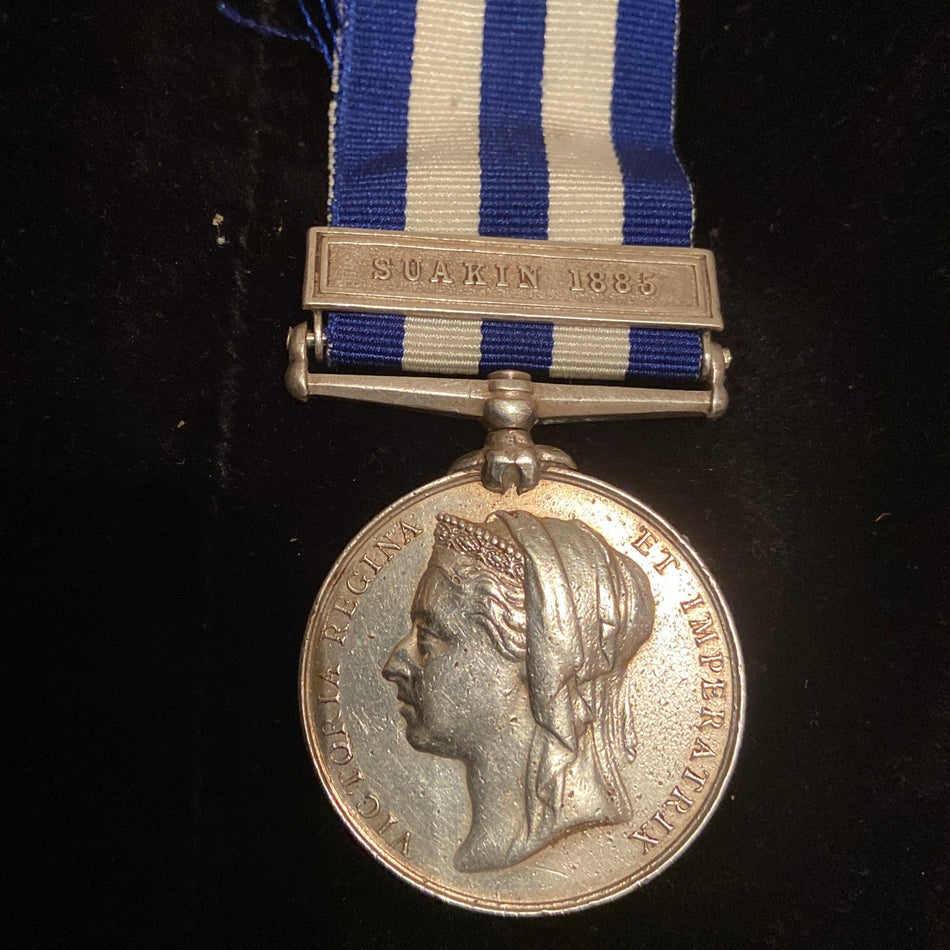 Egypt medal, Suakin 1885 bar, to 3441 Lance Corporal J. McConnell, 2/Scots Guards