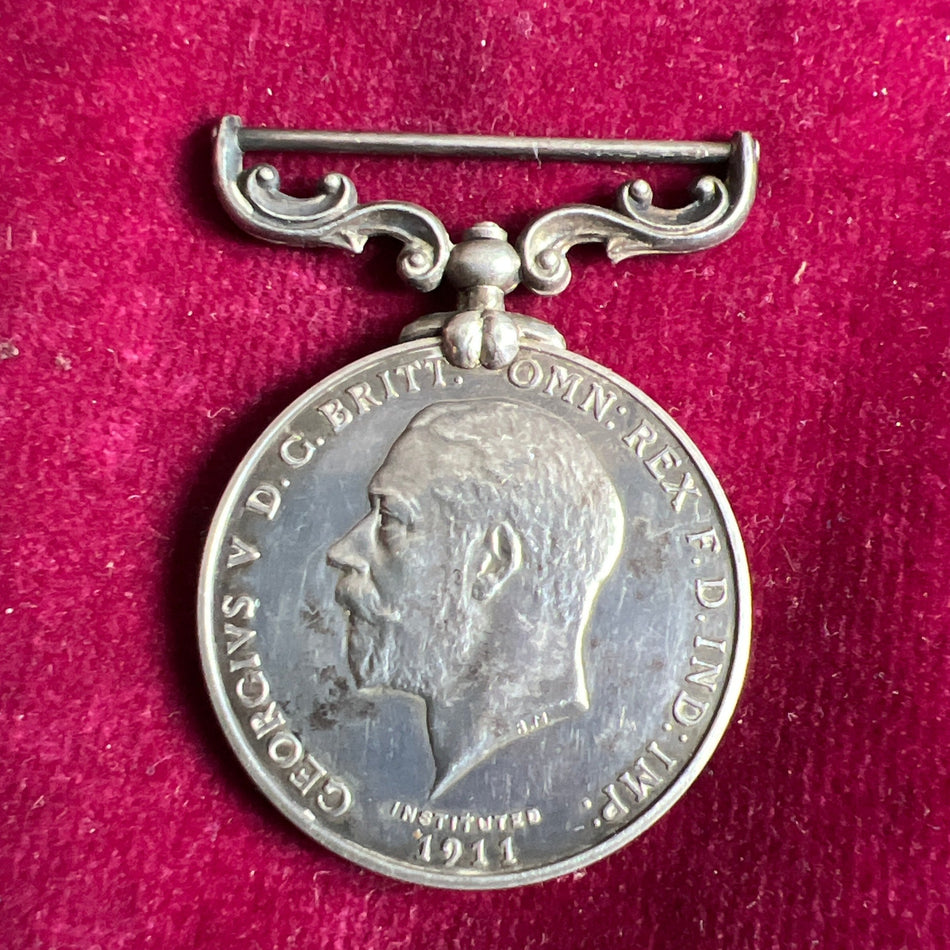 Rocket Apparatus Long Service Medal, presented by the Board of Trade to Jos. M. Middleton