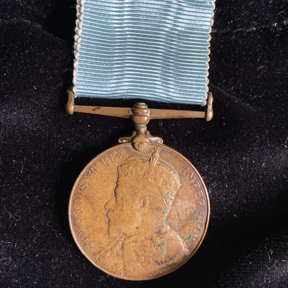 Visit to Ireland Medal 1903, to Police Constable Sandles, Royal Irish Constabulary, worn