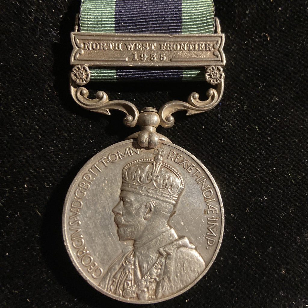 India General Service Medal 1908-35 (North West Frontier 1935 bar) to 10412 Sepoy Ghulam Jillani, Punjab Regiment