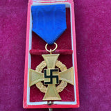 Nazi Germany, 40 Years Faithful Service Cross, in original box of issue
