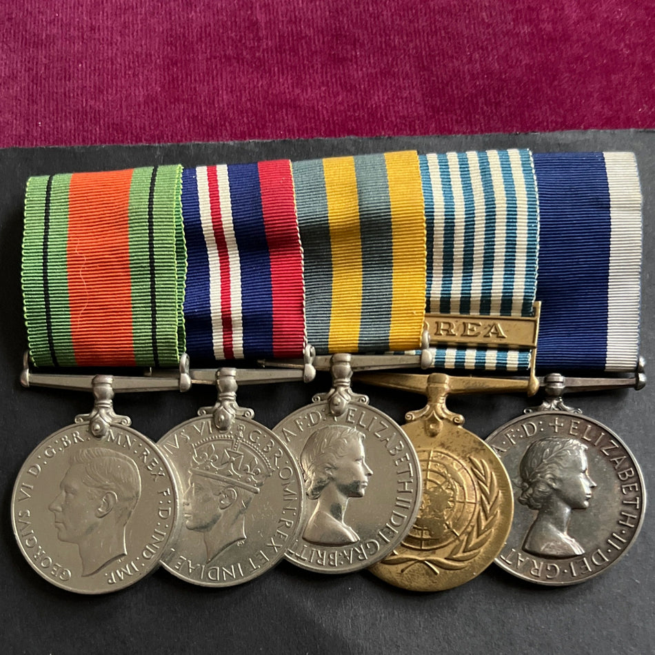 Korea group of 5 to P/MX.703824 E.R.A.1. G. J. Adams, HMS Osprey, Royal Navy