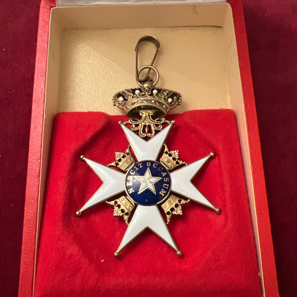 Sweden, Commander of the North Star, a good example in silver gilt,in original case by C. F. Carlman of Stockholm