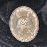 Nazi Germany, Wound Badge, silver, marked no.107