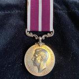 Meritorious Service Medal to Harold Watson, Warrant Officer Class 2, 1444 Military Provost Staff Corps, scarce