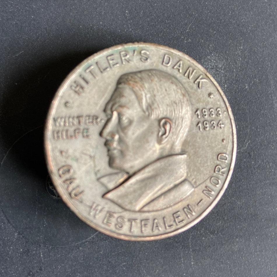 Nazi Germany, Hitler's Day rally badge, Westfalen, 1933- 1934